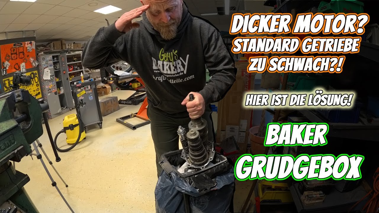 BAKER Drivetrain Grudgebox vs. Harley-Davidson Standard 6-Gang Getriebe