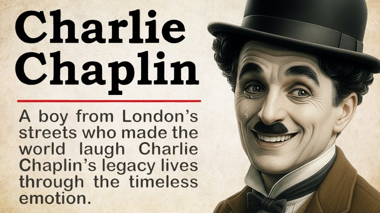 Charlie Chaplin from Homeless Boy to Legend | Learn English Through Story