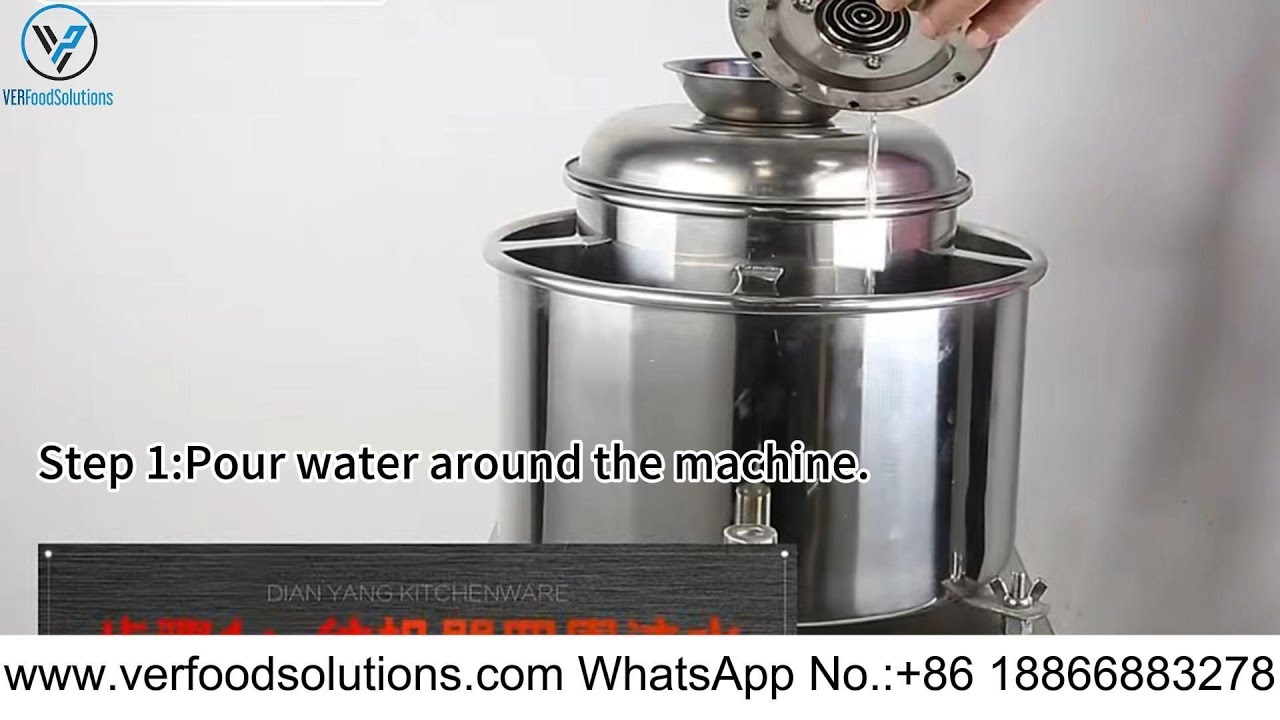 VERFOODSOLUTIONS Guide Video How To Operate Meatball Stuffing Mixer Blender Machine