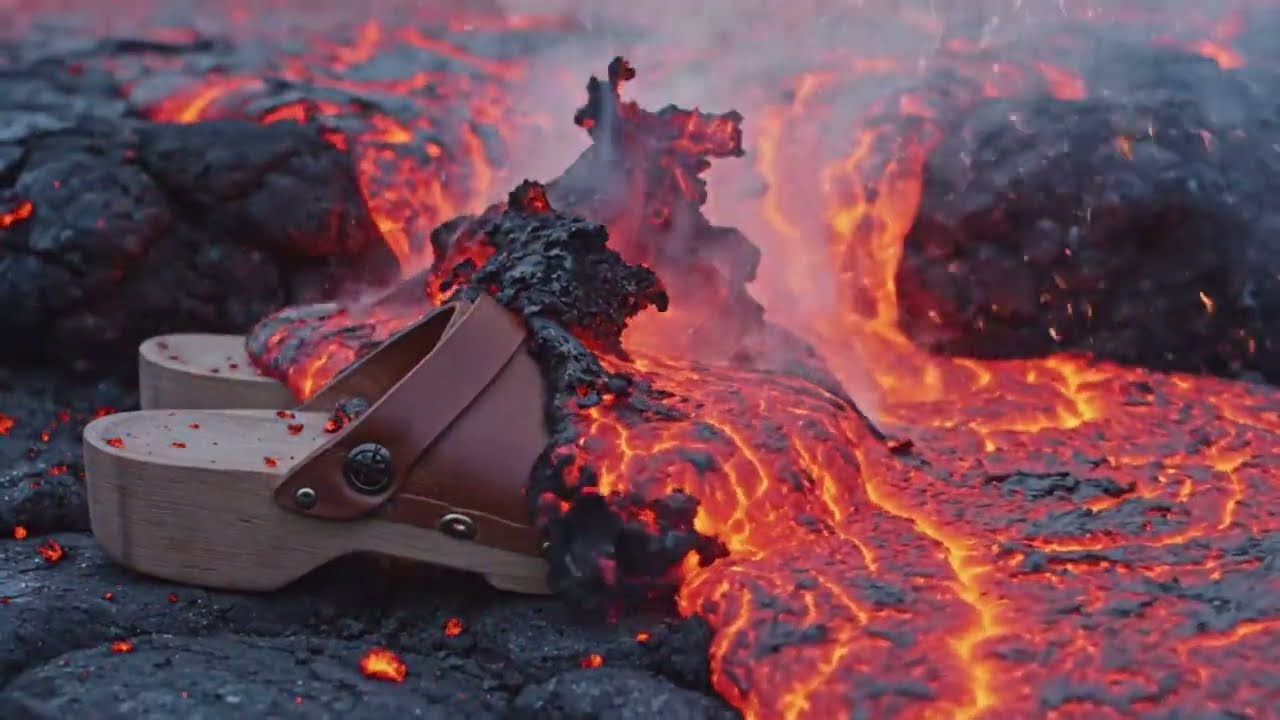 Lava vs Shoes &mdash; Extreme Molten Destruction 🔥👟 Watch Footwear Melt!