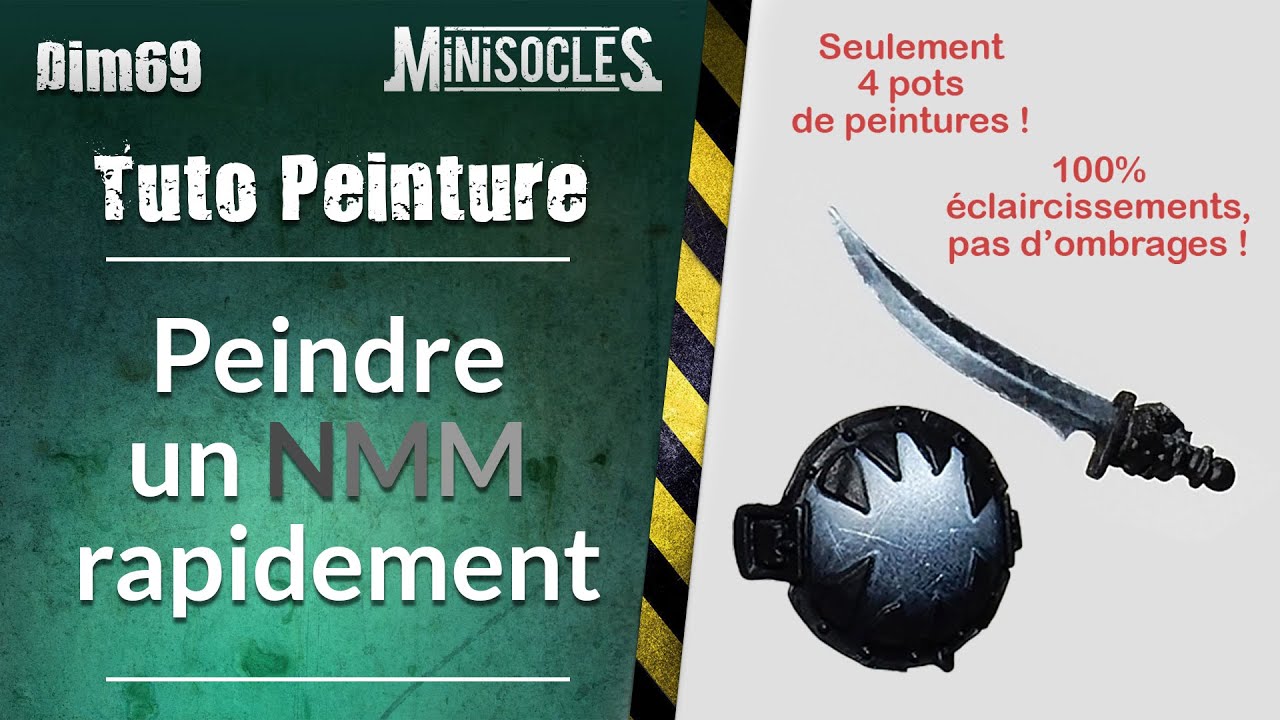 Apprendre la peinture sur figurines [TUTO] : Métal Non Métallique (NMM, MNM) acier/argent rapide