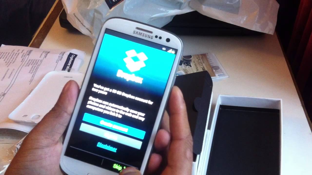 Samsung Galaxy S III: white Unboxing & Review Bangla