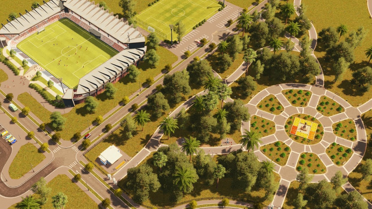 Stadion i Park w Stolicy! | Cities Skylines! S6#31