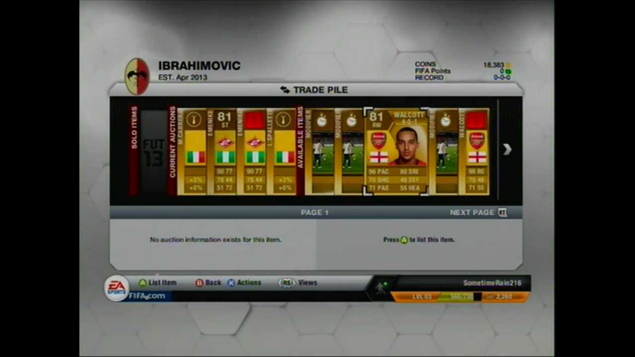 FIFA 13: Brilliant Trading Method