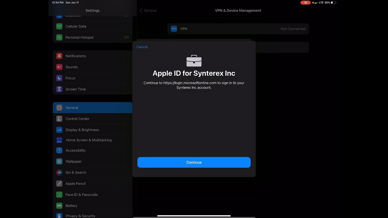 Demo of Apple's Account-Driven User Enrollment User Experience