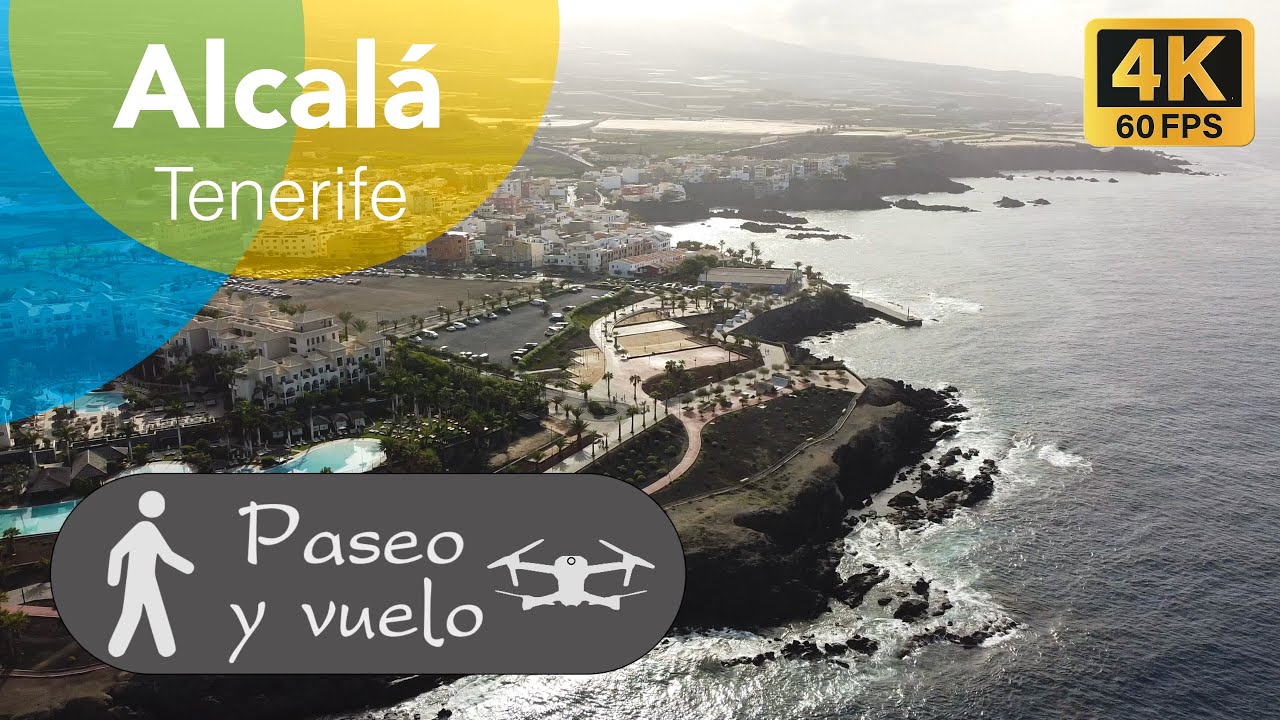 Alcalá, Tenerife - Paseo y vuelo en dron 4K
