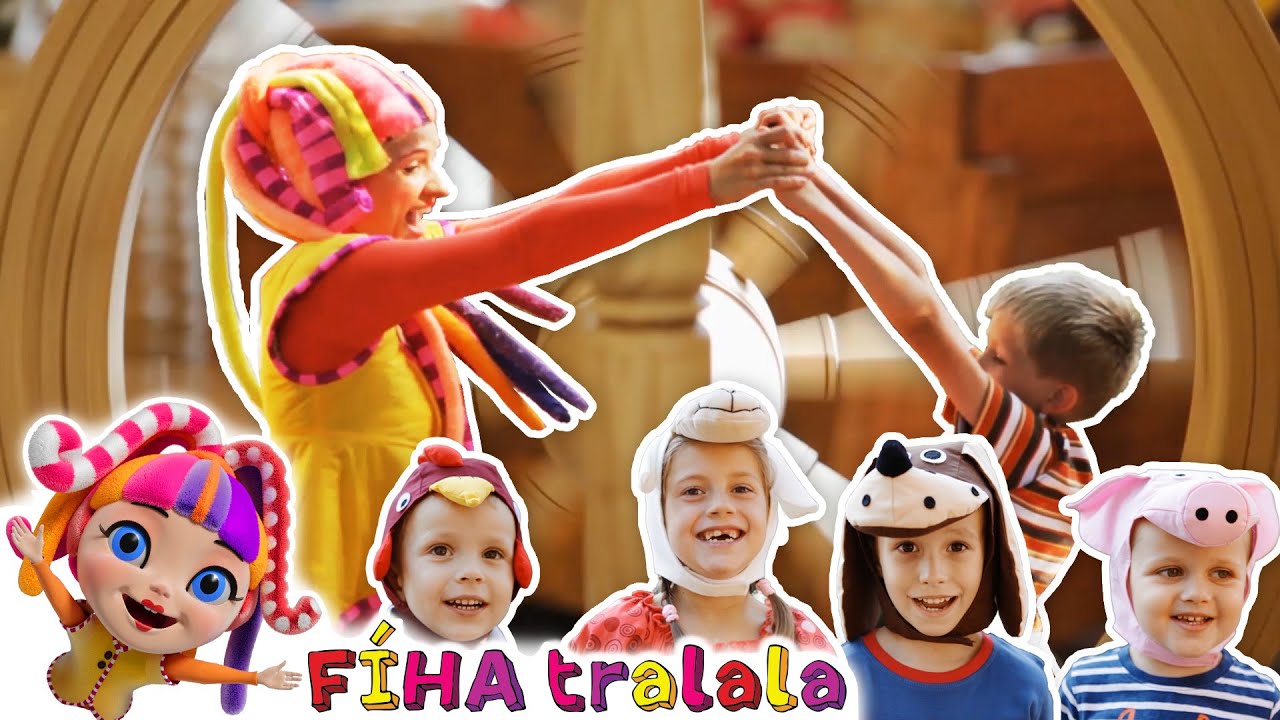 FÍHA tralala - KOLOVRÁTOK 🐄🐱🐒 | Zvuky zvieratiek pre deti! Najlepšia pesnička o farme!