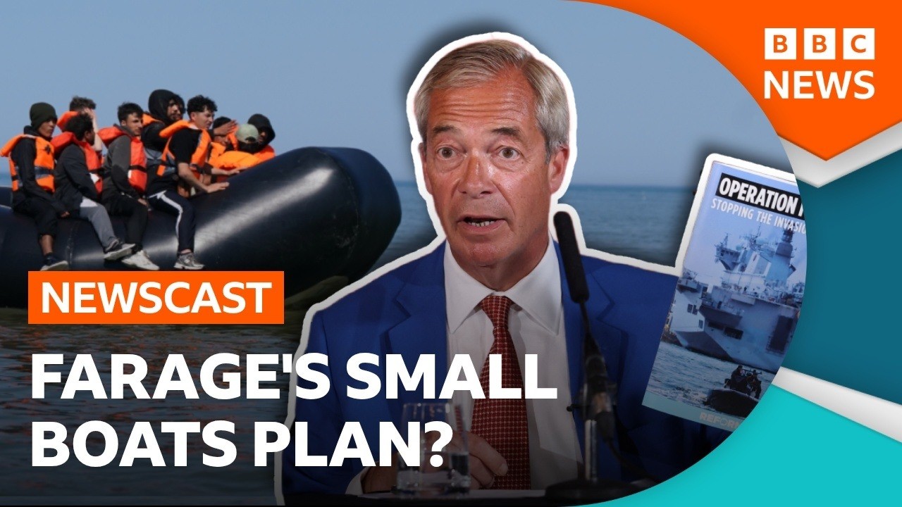 Could Reform use the Navy to stop small boats crossing the Channel? | BBC Newscast