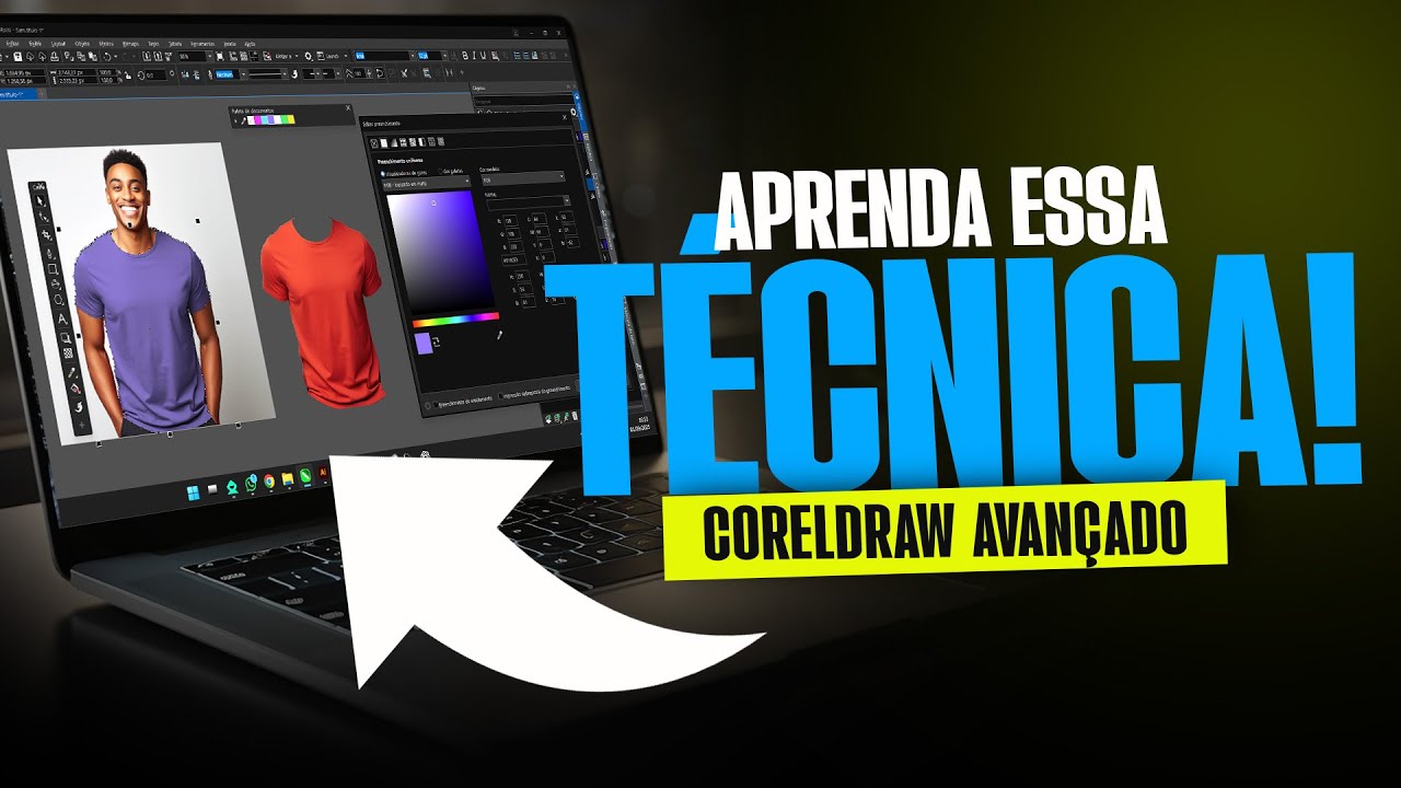 Alterar cor no Corel é simples… mas ninguém mostra desse jeito