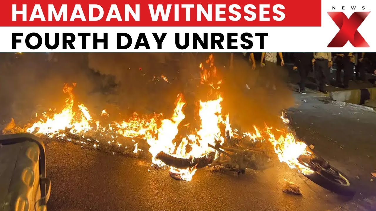 Iran Protest: Iranian Protesters Set Fire to Basij Base Amid Fourth Day of Unrest | NewsX