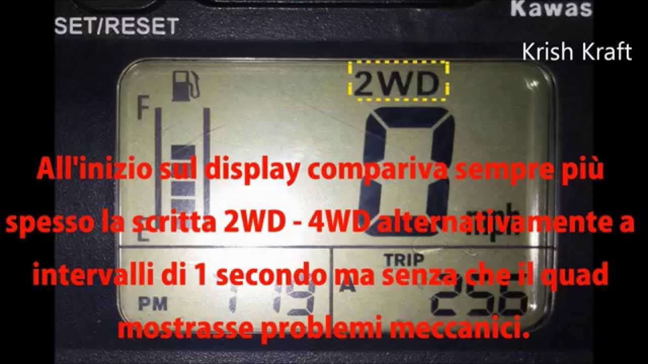 Problema 2WD-4WD su Brute Force Kawasaki 750 (Problem Engine Brake Actuator)