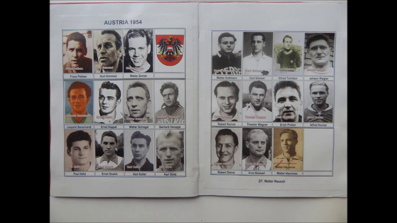 ÁLBUMES DE LOS MUNDIALES SUIZA 1954