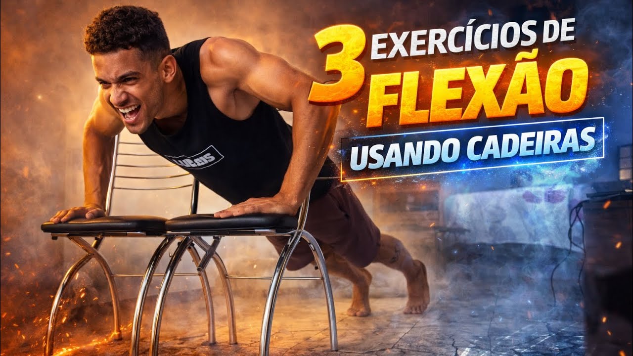 3 EXERCÍCIOS de FLEXÃO utilizando CADEIRAS. Essa tá surreal. Dia 16 