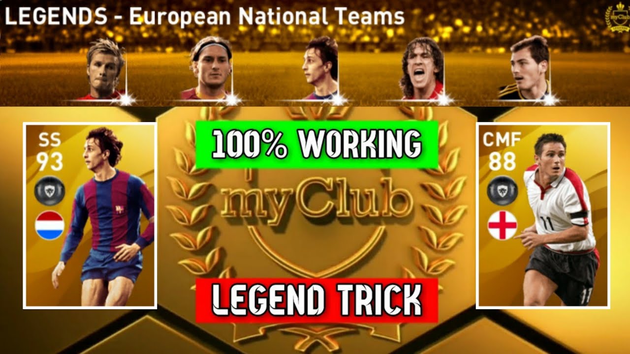 How To Get LEGEND From LEGENDS - European National Teams Box Draw || Pes 2020 Mobile