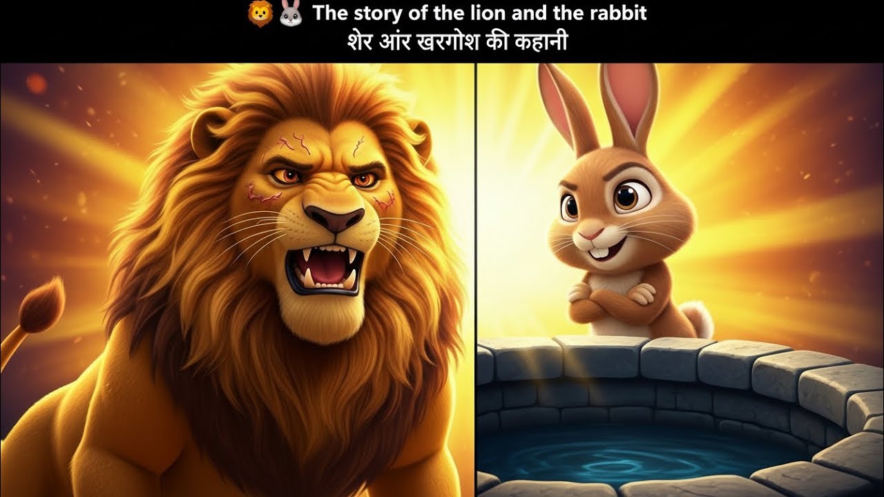 शेर और खरगोश 🦁🐰 2026 | Sher Aur Khargosh | Akalmandi Ki Jeet | Hindi Moral Story For Kids