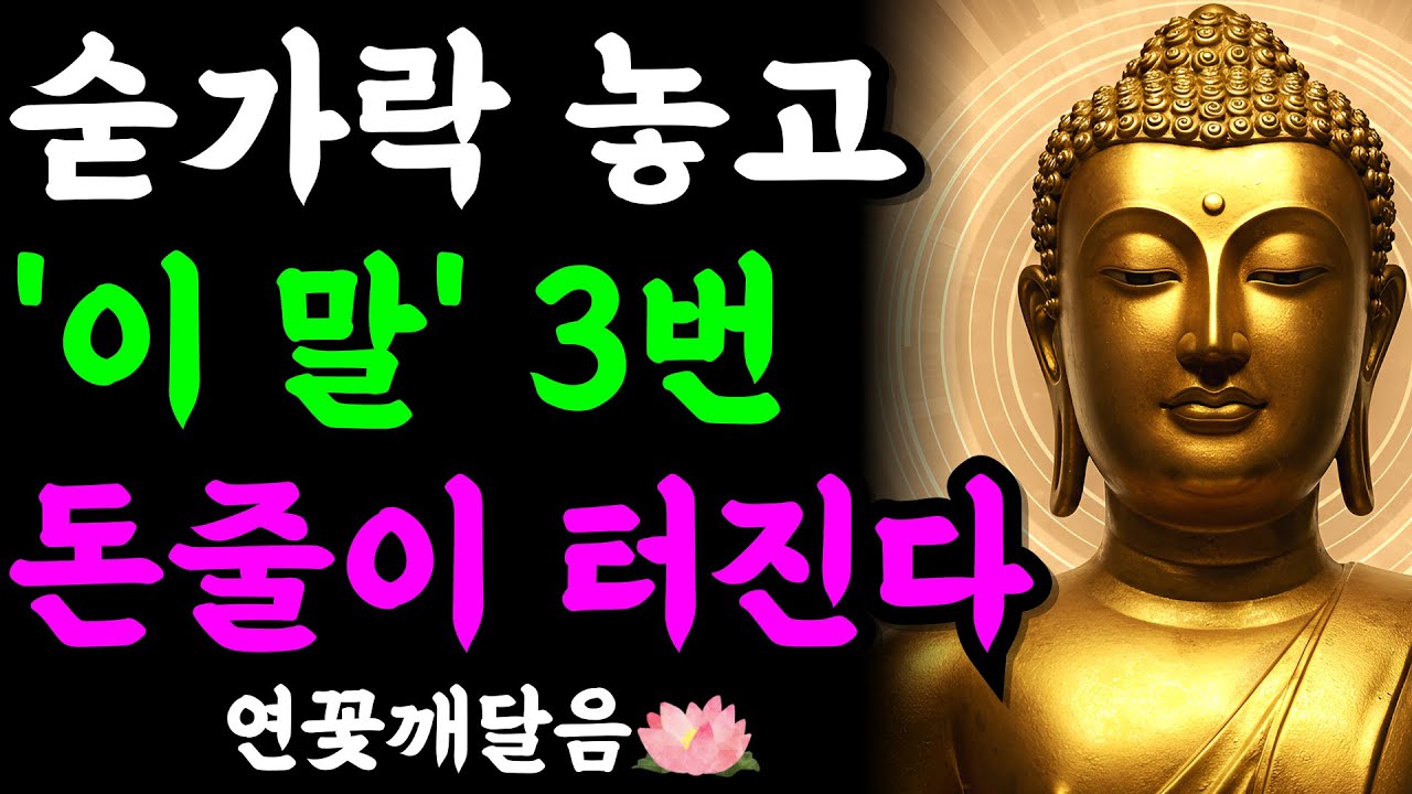 저녁 먹고 숟가락 놓자마자 '이 말' 3번만 하세요. 막힌 돈줄이 터지고 집안이 살아납니다 (화엄경 비방) | 부처님 말씀 | 석가모니 | 불교명언 | 불교오디오북