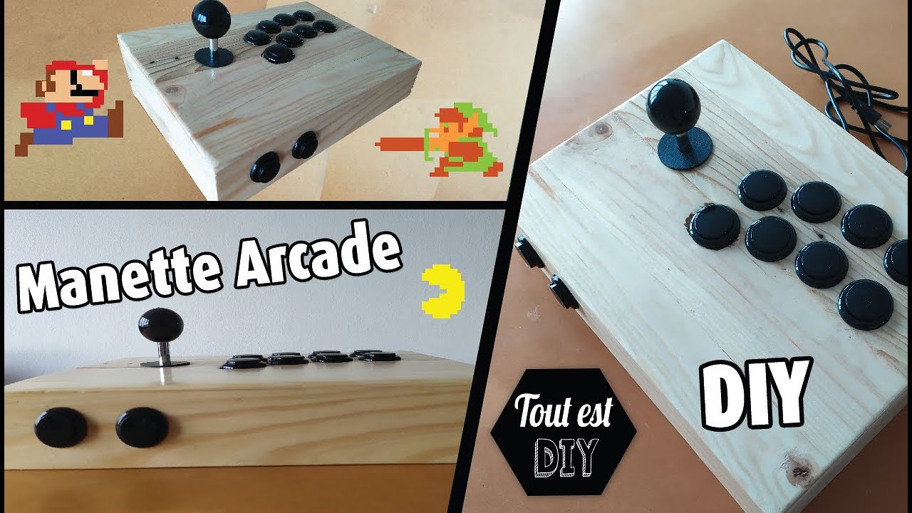 🕹️ Fabriquer une manette d'arcade en palette