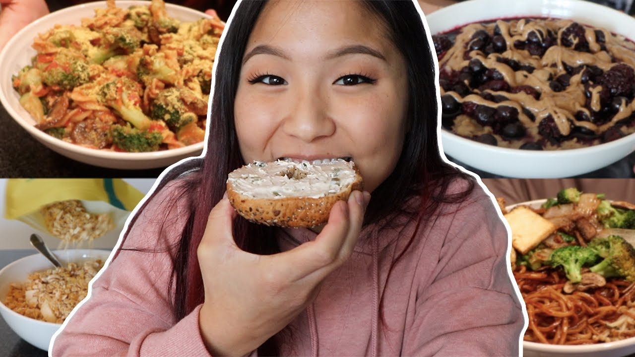 what i eat in a week as a vegan college student