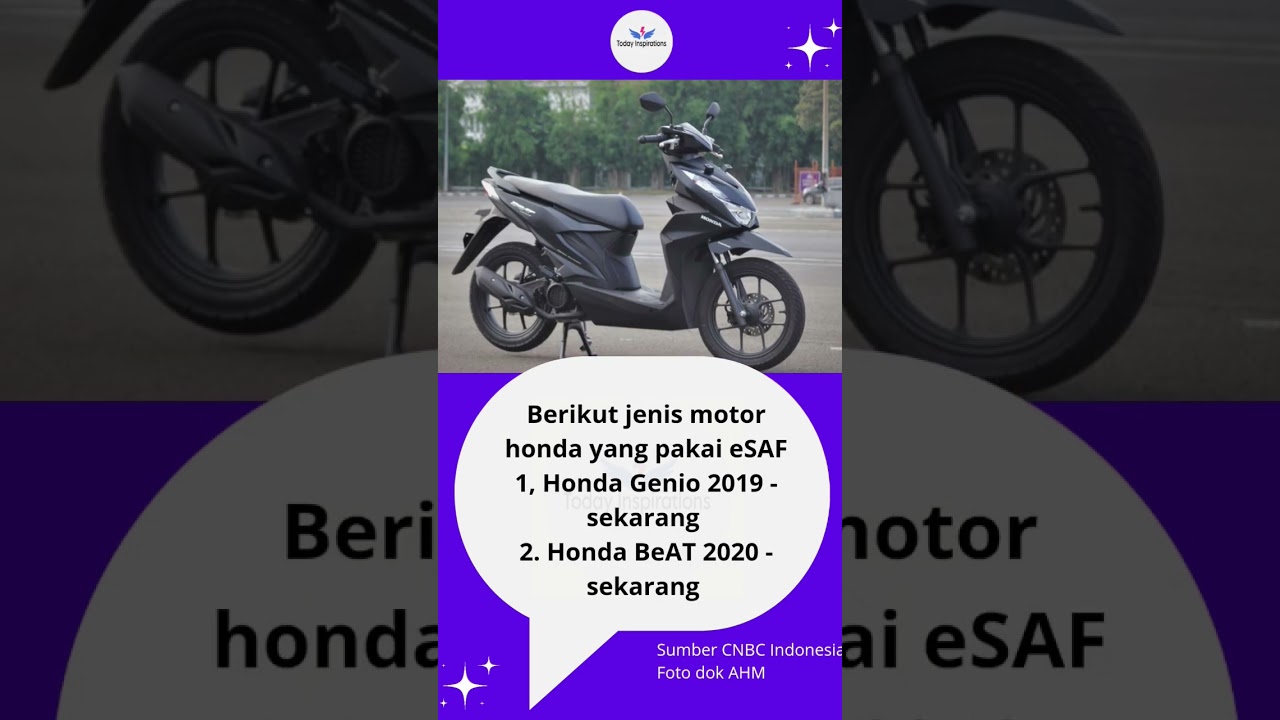 Jenis motor honda yang pakai rangka eSAF #rangkaesaf #motorhonda #esaf