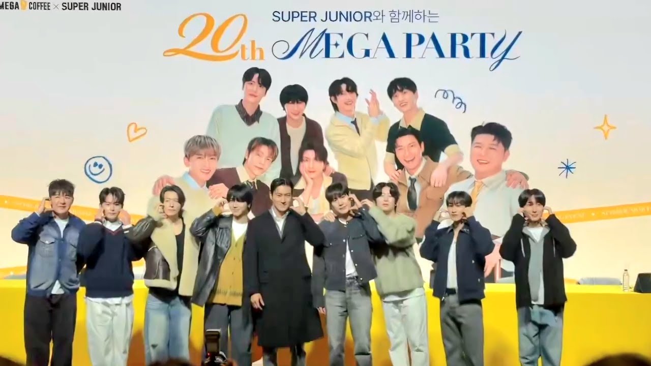 260121 SUPER JUNIOR Fansign Event With Mega Coffee Today ♡