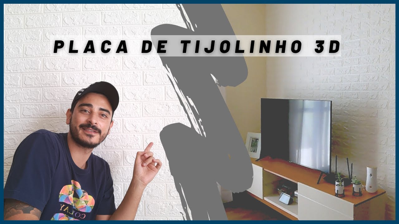 Painel Placa 3D Tijolo Adesivo #DIY (COMO INSTALAR / APLICAR) #DIY