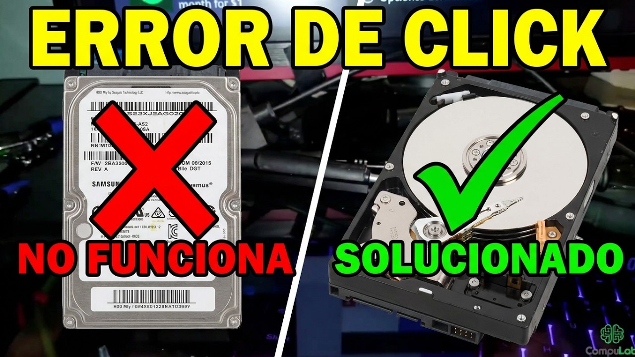 Reparar un Disco Duro que Hace ruido y NO lo Detecta la Computador - SUPER RECORTADO | CompuLabEFRA
