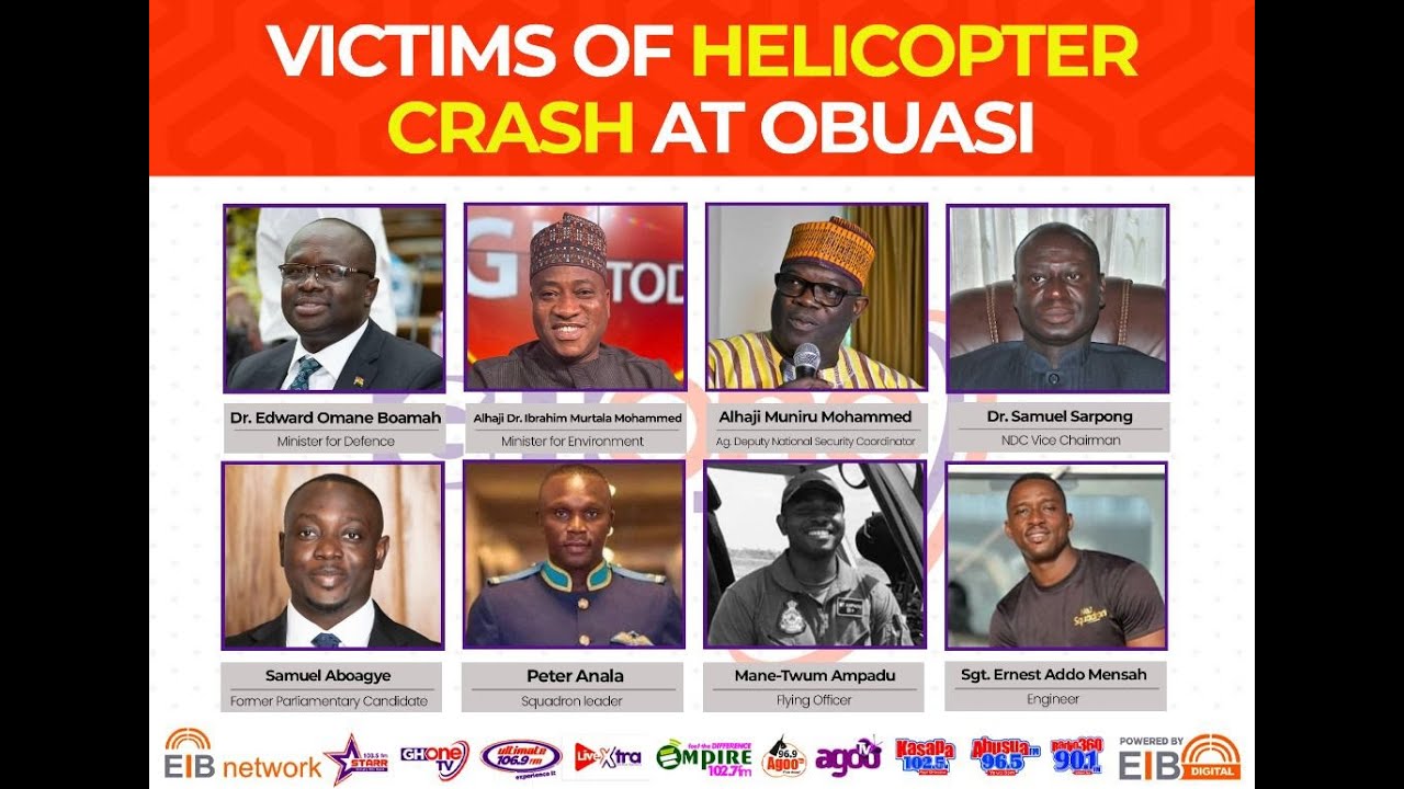 Obuasi Helicopter crash in Ghana today