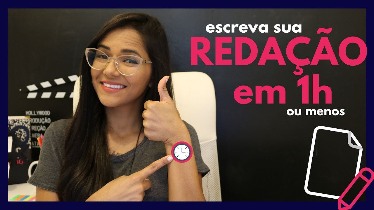REDAÇÃO: 5 dicas para escrever em 1h ou menos + saiba onde está errando