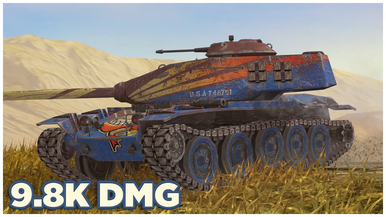 T95E6 Пиранья • 9.8К УРОНА 6 ФРАГОВ • WoT Blitz