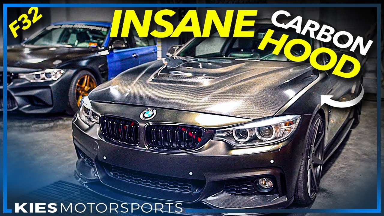 Installing an INSANE SEIBON CARBON FIBER HOOD on a BMW F32 428i! (Also, fits the F30)
