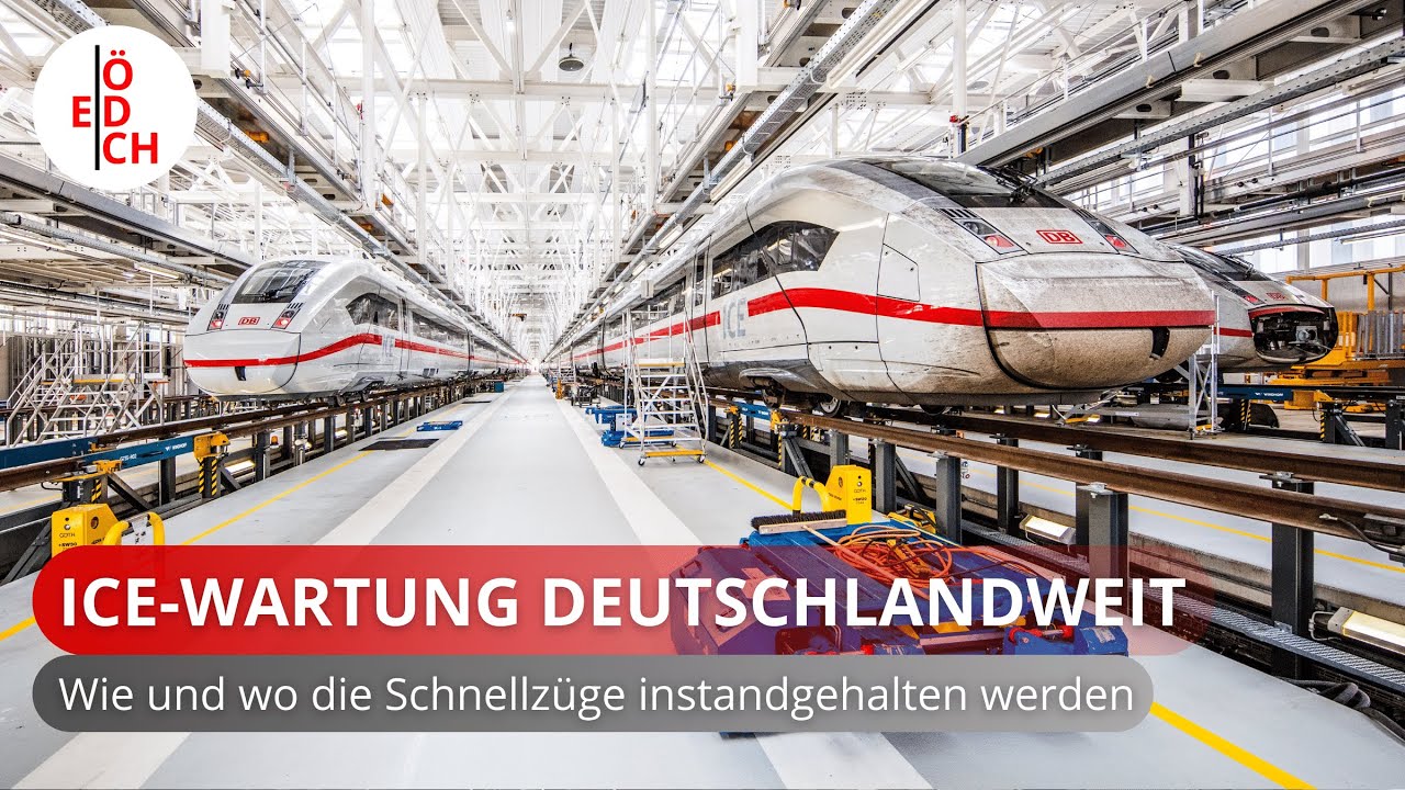 Tägliche Wartung für hunderte Schnellzüge: So funktioniert die Instandhaltung der ICE in Deutschland