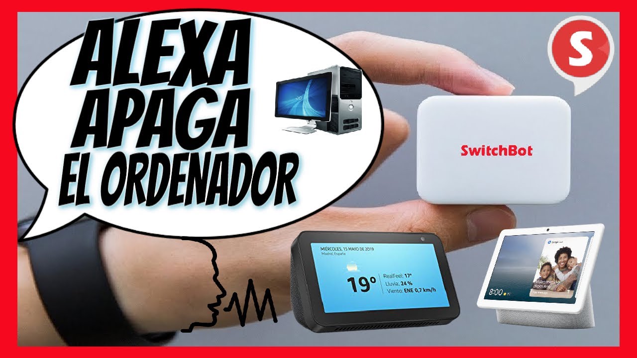 SWITCHBOT🔸APAGA Y ENCIENDE tu ORDENADOR con ALEXA y GOOGLE HOME.