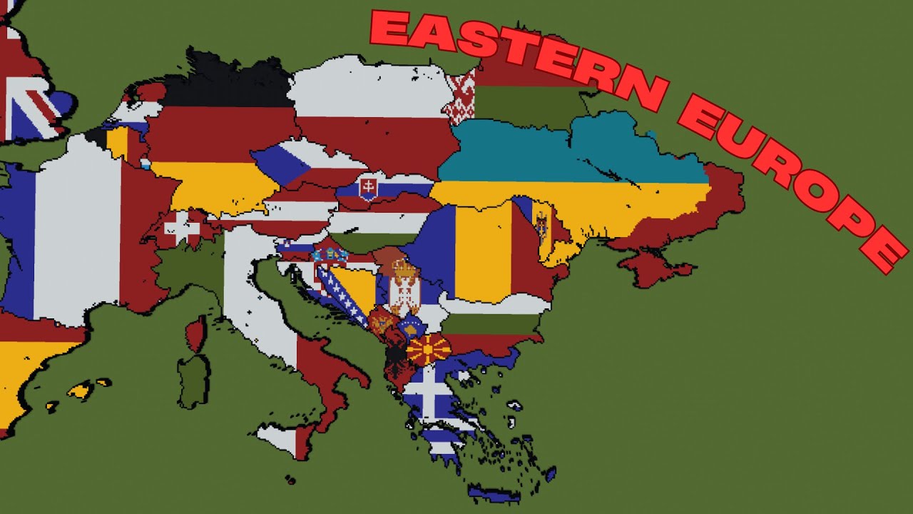 World Flag Map Part 2- Eastern Europe