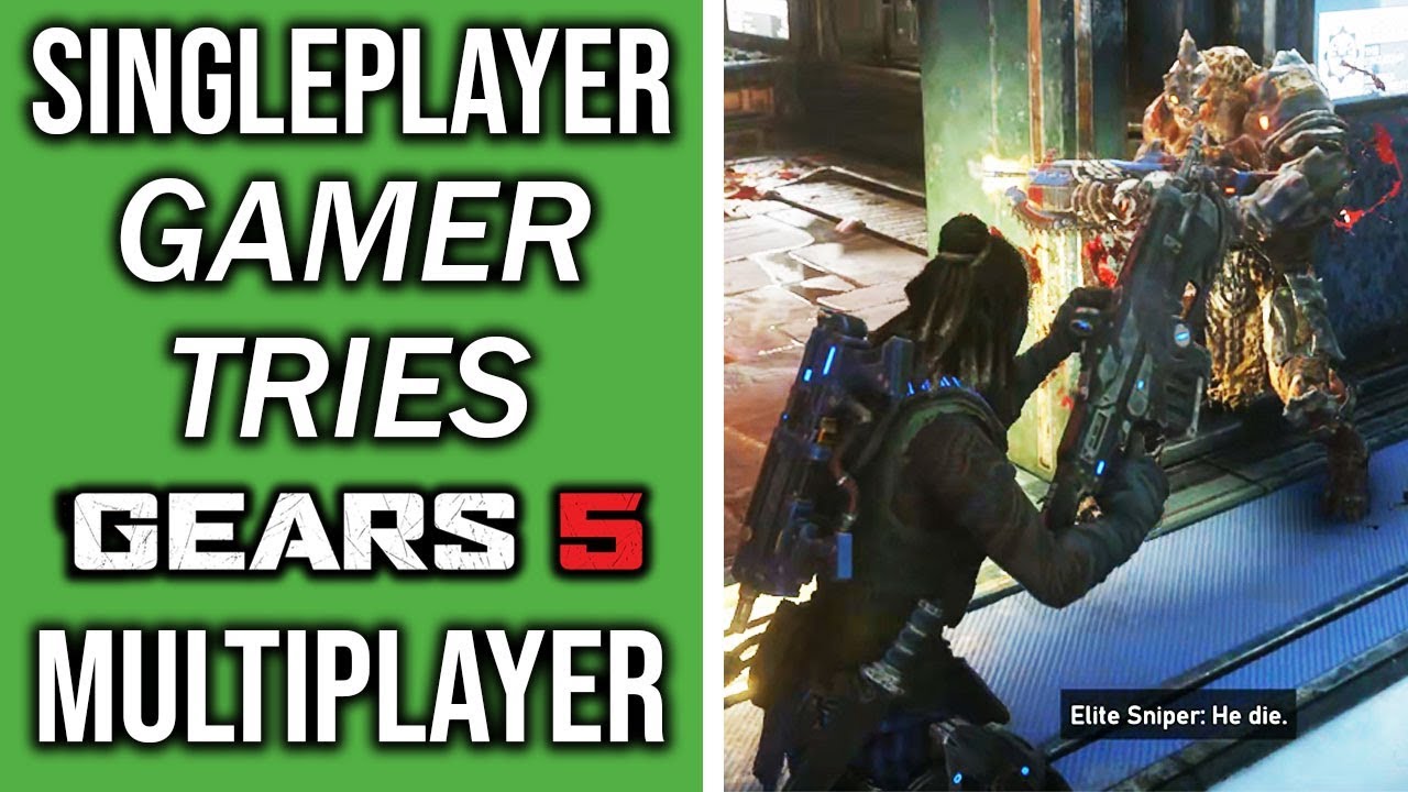 Gears 5 Arcade Mode Versus Multiplayer Gameplay - Single Player Gamer Tries Gears Multiplayer Part 1