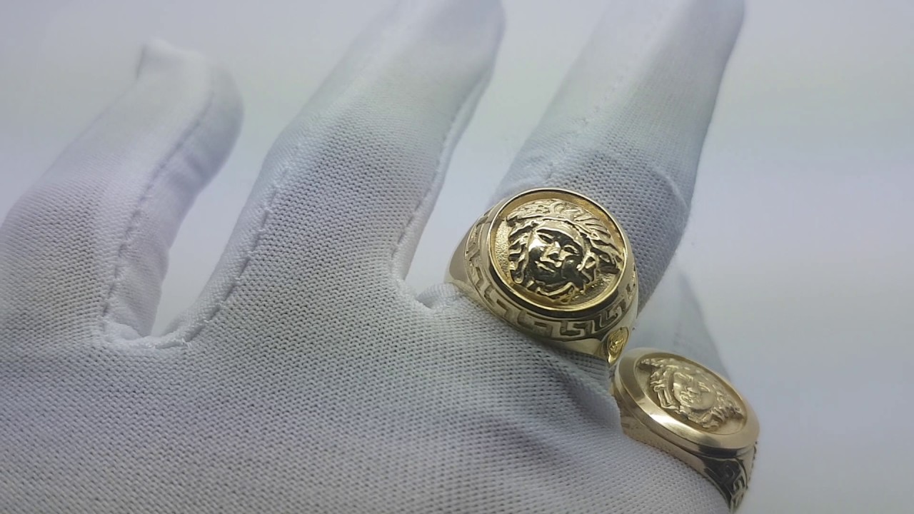 Versace gold rings 10kt