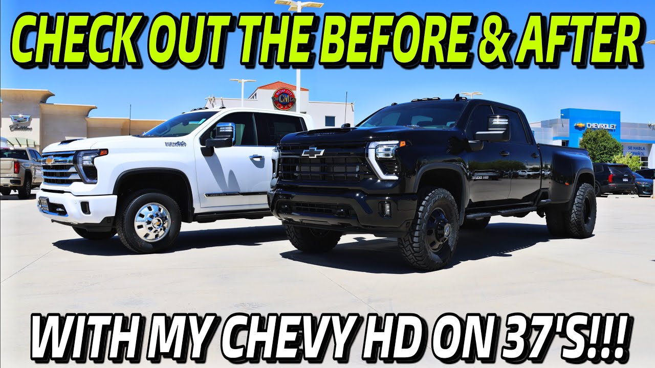 2024 Chevy Silverado 3500 Before/After 37's And 3