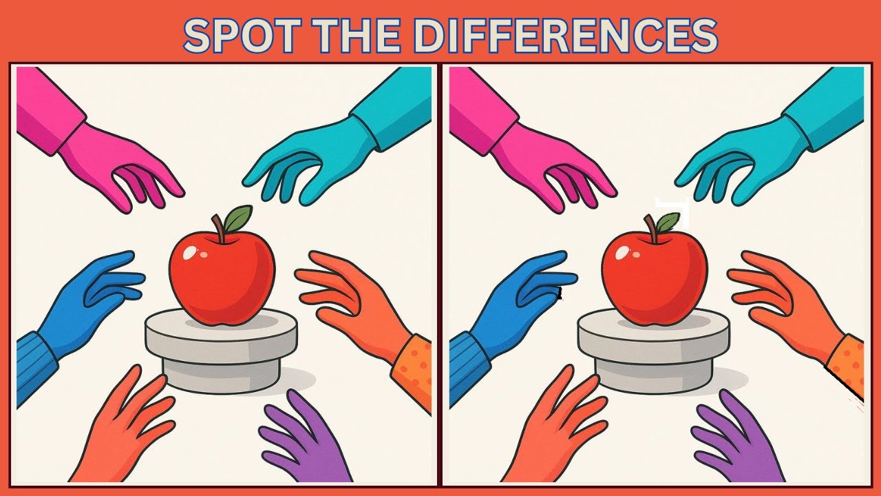 Spot the 3 Differences | 10 Brain Teasers to Test Your IQ