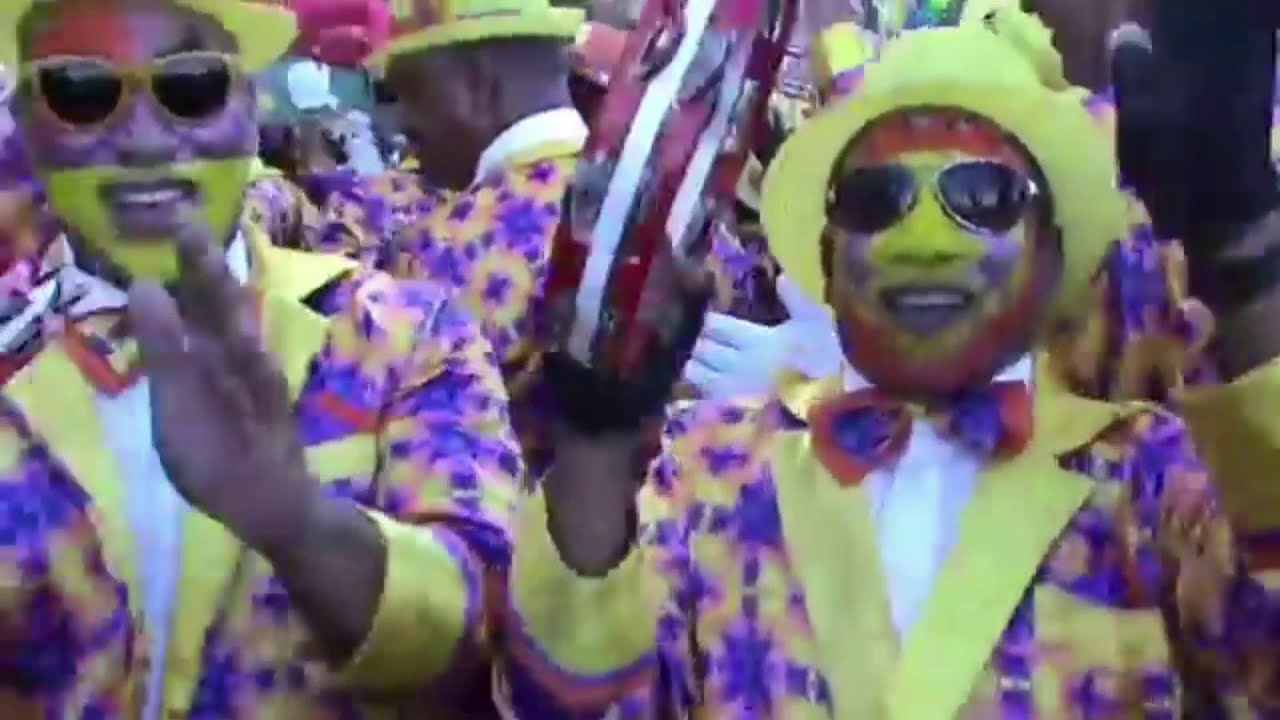 Juvie Boy Entertainers JBE brass band plays popular songs for klopse road marches!