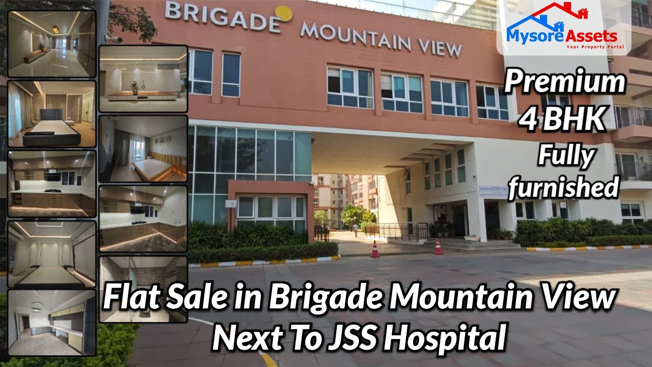Luxury 4BHK Fully Furnished Flat Sale in Brigade Mountain View | 5 Balconies | Chamundi Hills View
