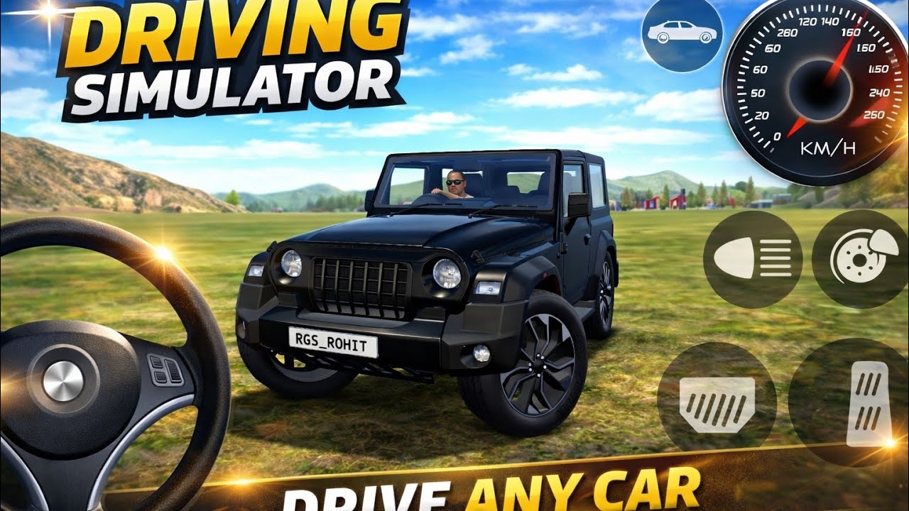 Modified thar gema ll gadi wala gema ll 4x4 best' gameplay ll Thar simulator game 