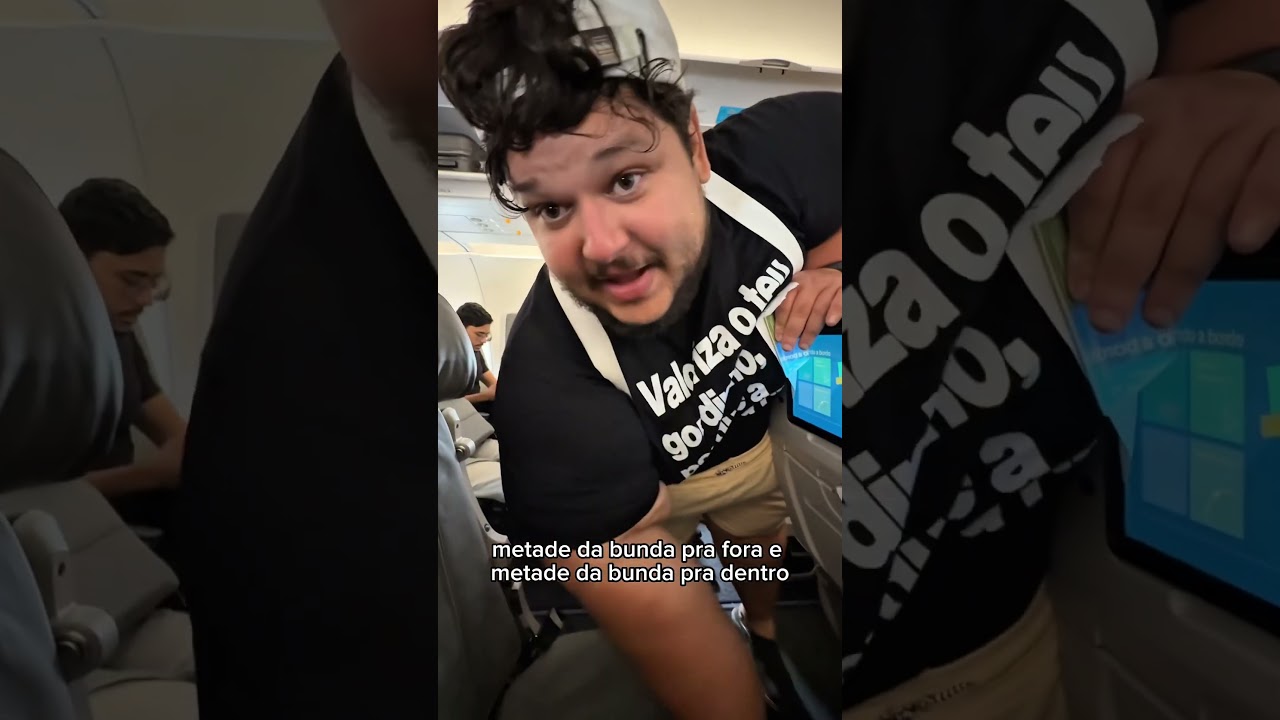 Um obeso que chegou a 300KG viajando de avi&atilde;o #emagrecimento #obesidade #humor #viajar