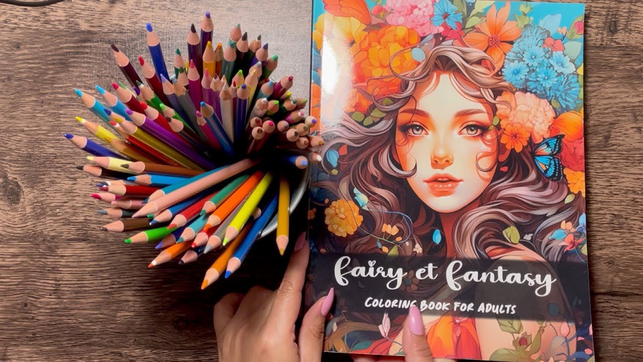 【ASMR】 1hour 🎨 Coloring with colored pencils | 色鉛筆でぬりえ | 用彩色铅笔涂色 | No talking [Prat 1]