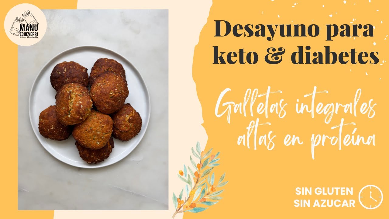 🍪GALLETAS DE DESAYUNO KETO CON PROTEÍNA | OPCION DE DESAYUNO QUE NO ES HUEVO | Manu Echeverri