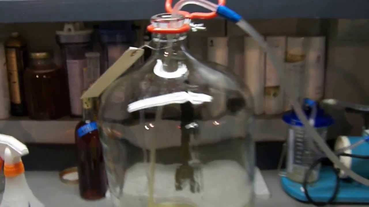 Racking and Degassing Homemade Pineapple Wine