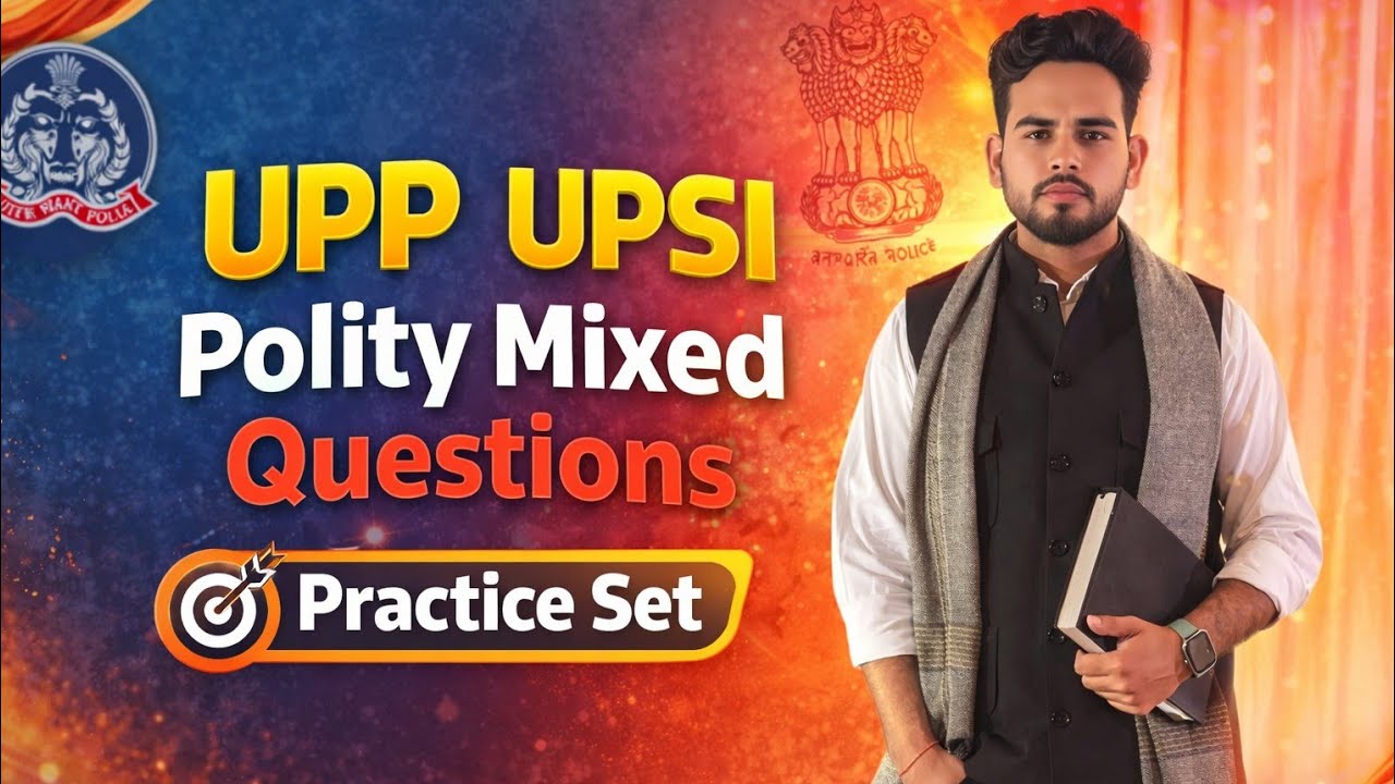 UPP / UPSI polity mixed questions class /daily live class ke liye jude