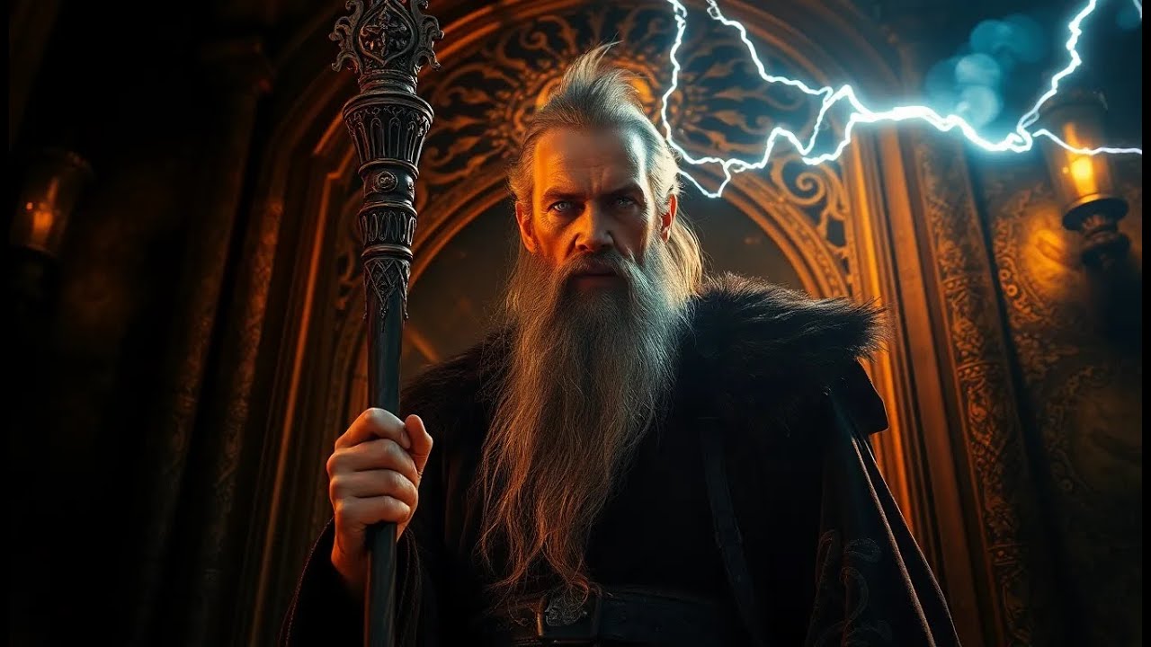 Stormy Evening at the Wizard's Tavern | Medieval Thunder & Magic Background Music