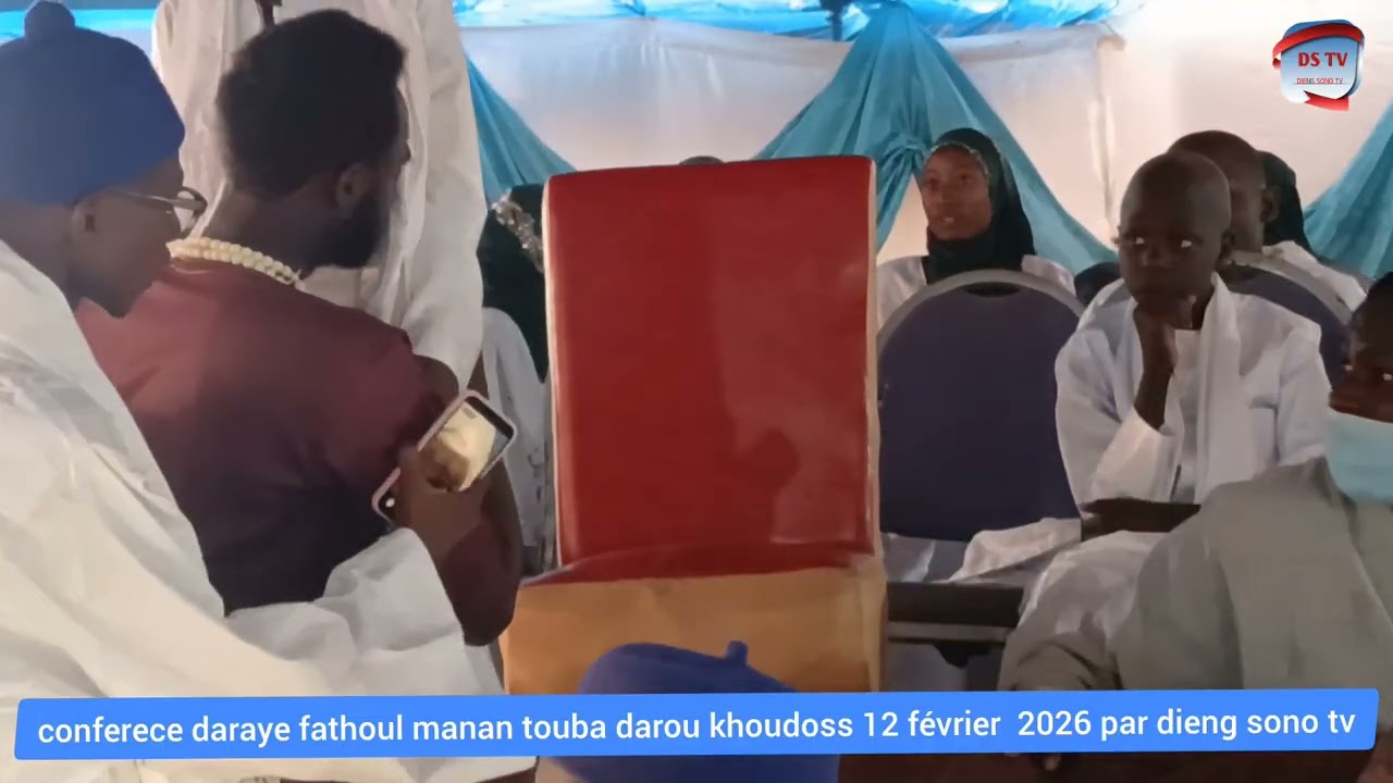 Conférence daraye fathoul manan touba darou khoudouss 12 février 2026 par DIENG SONO tv