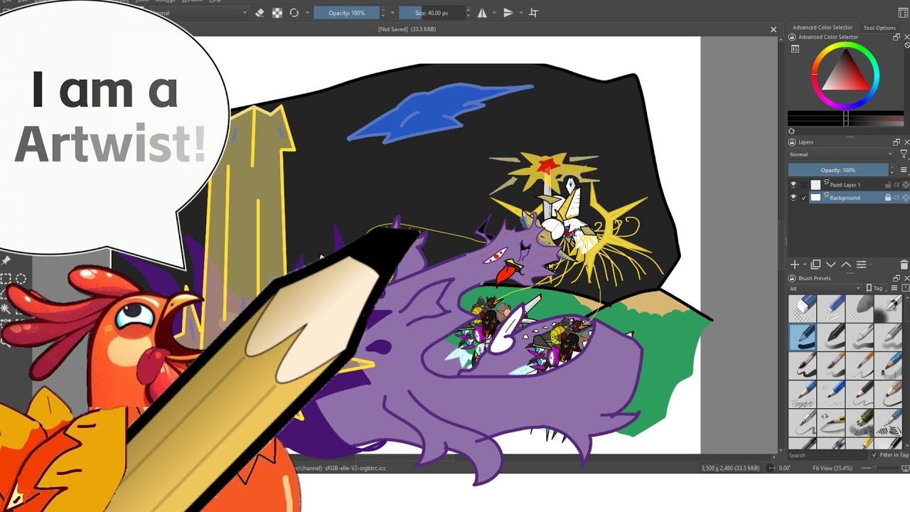 New unique Creature battler/TTRPG gamedev stream. meet the races, and backgrounds (Vert)