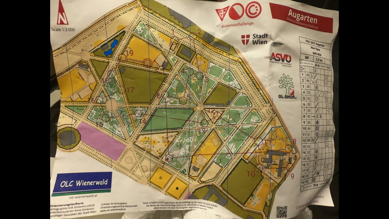 #viennaochallenge VOC 2023 Day 2 sprint orienteering at Augarten, Vienna 26 August 2023