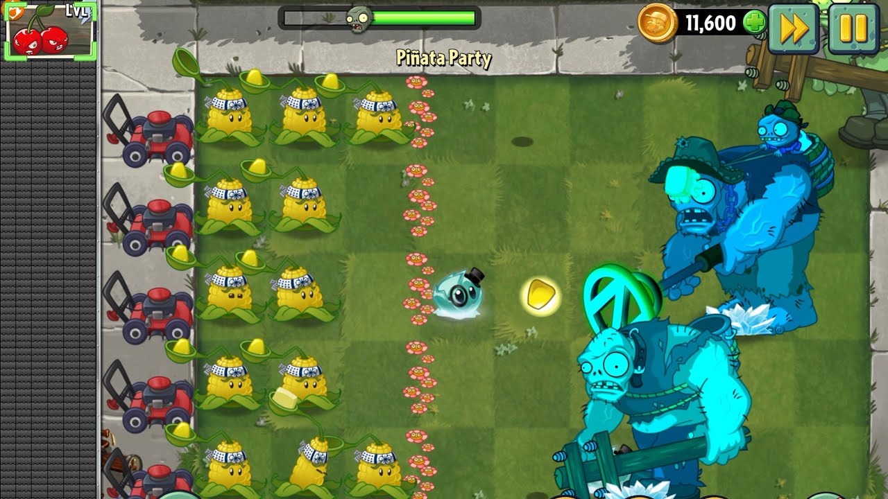 Today Pinata Party 🪅 Letsplay Plants vs. Zombies 2